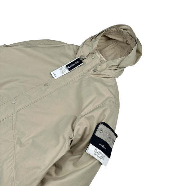 Stone Island 2024 Ventile Weatherproof Cotton Canvas Ghost Piece Down Filled Jacket - Large