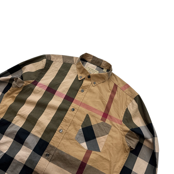 Burberry Nova Check Button Up Shirt - Medium