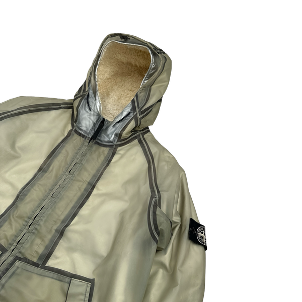 Stone Island 2015 Sherling Lined Poly Cover Jacket - XL