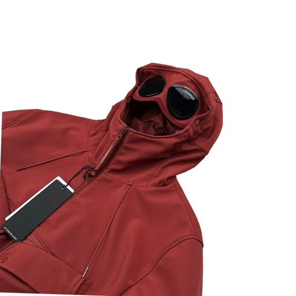 CP Company Red Hybrid Soft Shell Jacket - Large