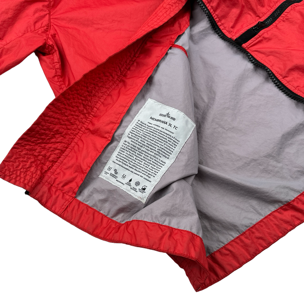 Stone Island 2019 Red Membrana TC 3L Hooded Jacket - XL
