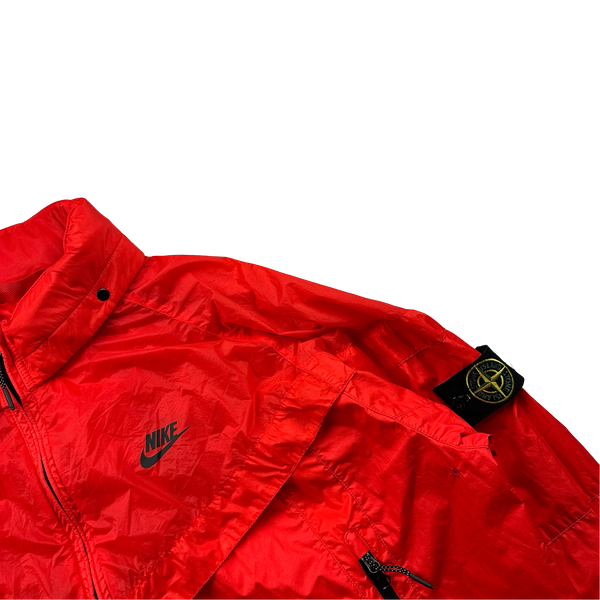 Stone Island x Nike Red Hyperlight Membrana Windrunner Jacket - XXL