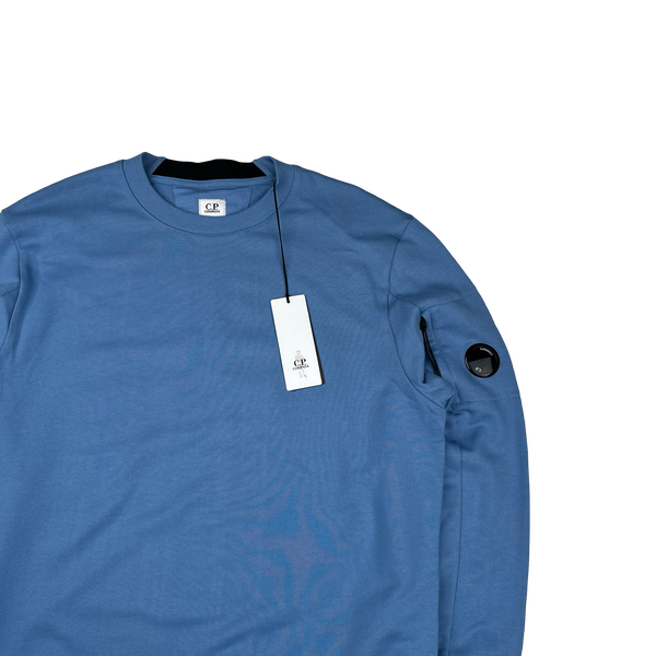 CP Company Cobalt Blue Cotton Lens Viewer Crewneck - XXL