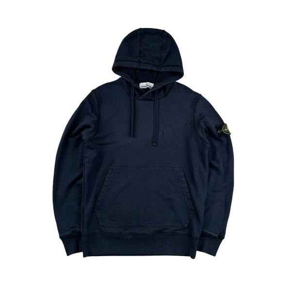 Stone Island 2021 Navy Pullover Hoodie - Small