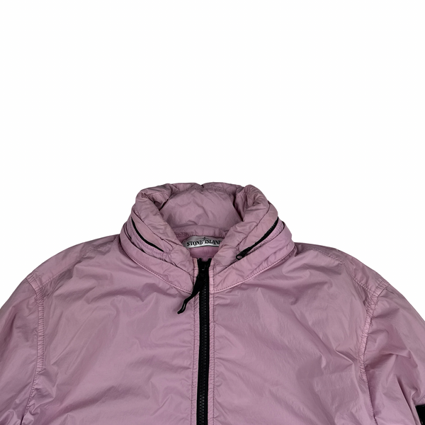 Stone Island 2020 Pink Crinkle Reps Bomber Jacket - Medium