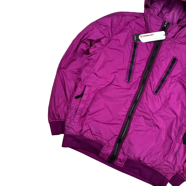 Stone Island 2022 Purple Crinkle R-NY Garment Dyed Jacket - XL