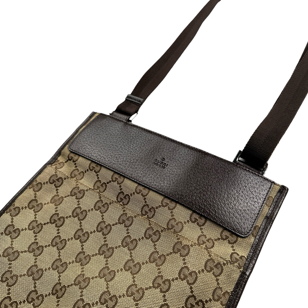 Gucci Monogram Leather Side Bag
