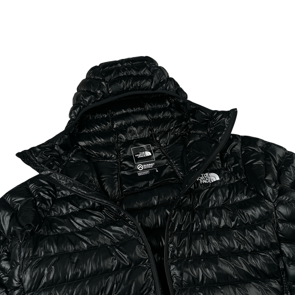 North Face Black Summit Series 800 Down Hooded Puffer Jacket - Large