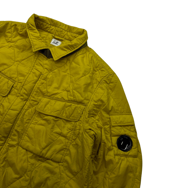 CP Company Yellow Nylon Quilted Jacket - XL