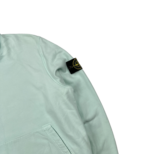 Stone Island 2022 Mint Pullover Cotton Hoodie - Large