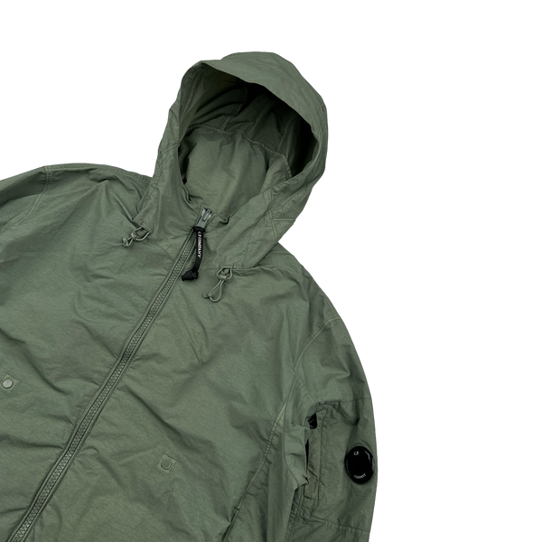 CP Company Green Cargo Reversible Double Lens Viewer Jacket - Large