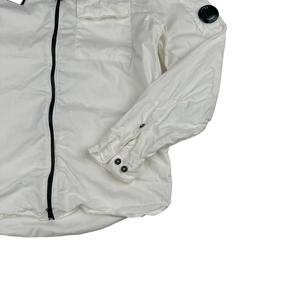 CP Company White Zipped Lens View Shirt - Medium