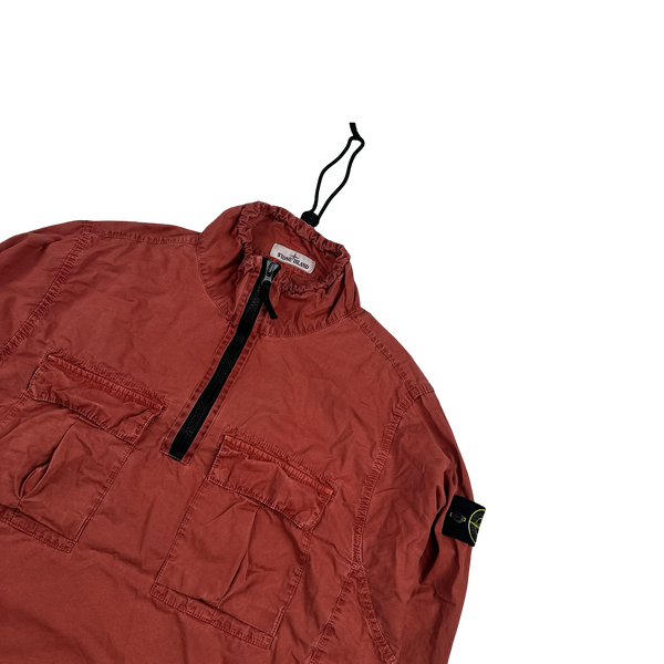 Stone Island 2020 Terracotta Smock Pullover Overshirt - Large