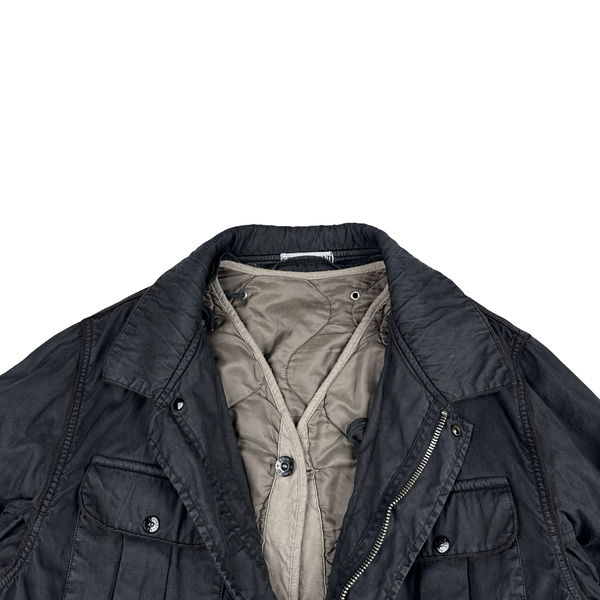 Stone Island 2006 Navy Multi Pocket Dutch Rope Lined Jacket - XXL