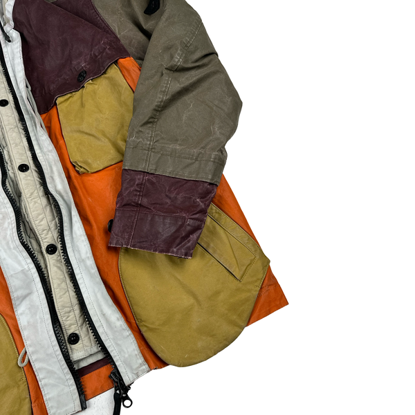 Stone Island 2019 Tela Placcata Bicolore Hooded Jacket - Small