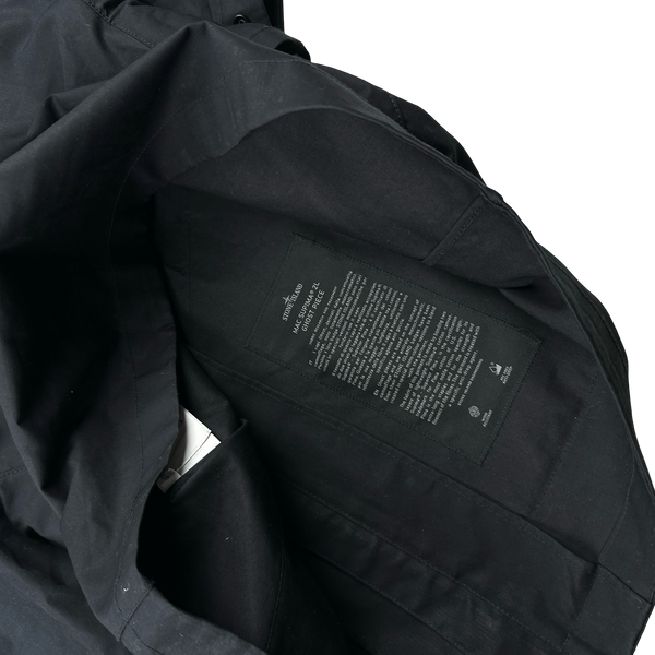 Stone Island 2022 Mac Supima 2L Black Ghost Piece Cotton Jacket - Small