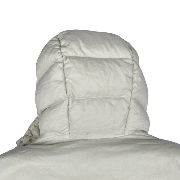 Moncler Norme Afnor Cream White Down Filled Jacket - XXL