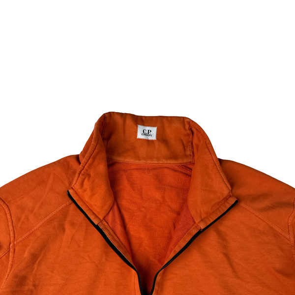 CP Company Orange Cotton Lens View Jumper - Large