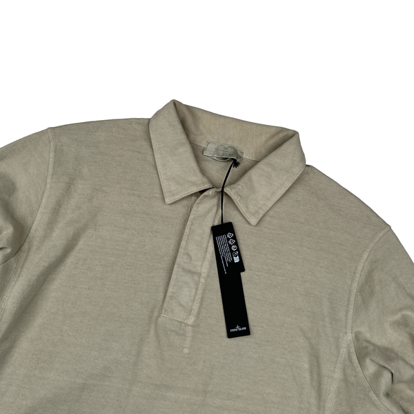 Stone Island Beige Ghost Long Sleeve Polo jumper - 3XL