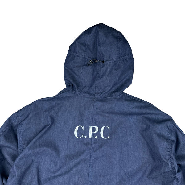 CP Company X Junya Watanabe Navy Explorer Nylon Denim Colour Jacket - Medium