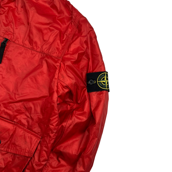 Stone Island 2013 Red Micro Rip Stop Tyveck Shield Jacket - XXL