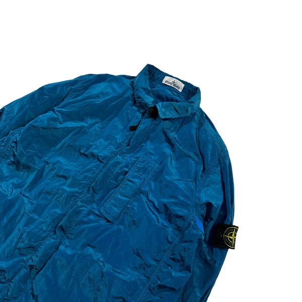 Stone Island 2018 Blue Nylon Metal Overshirt - XL
