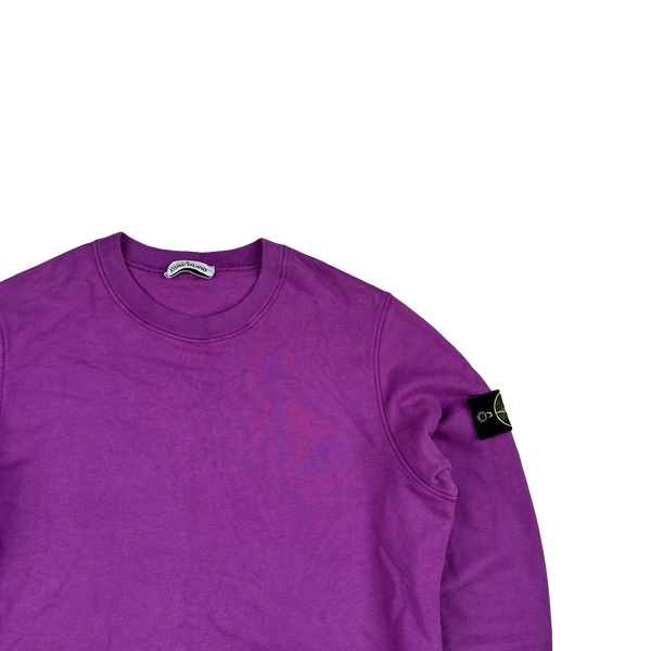 Stone Island 2021 Violet Crewneck Sweatshirt - Medium