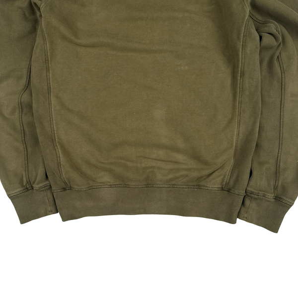 Stone Island 2016 Khaki Zipped Cotton Hoodie - Large