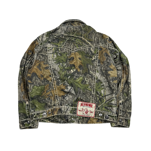 Supreme X True Religion Real Tree Camo Contrast Stitch Denim Jacket - Medium