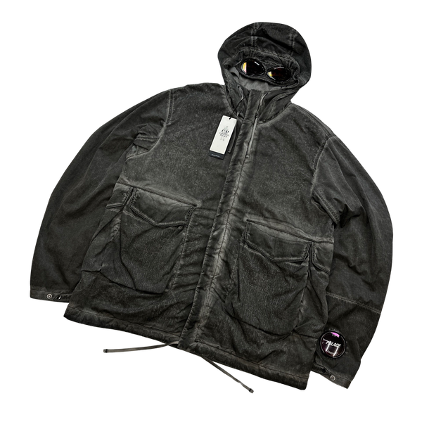 CP Company x Palace Grey Nylon La Mille Goggle Jacket - XL