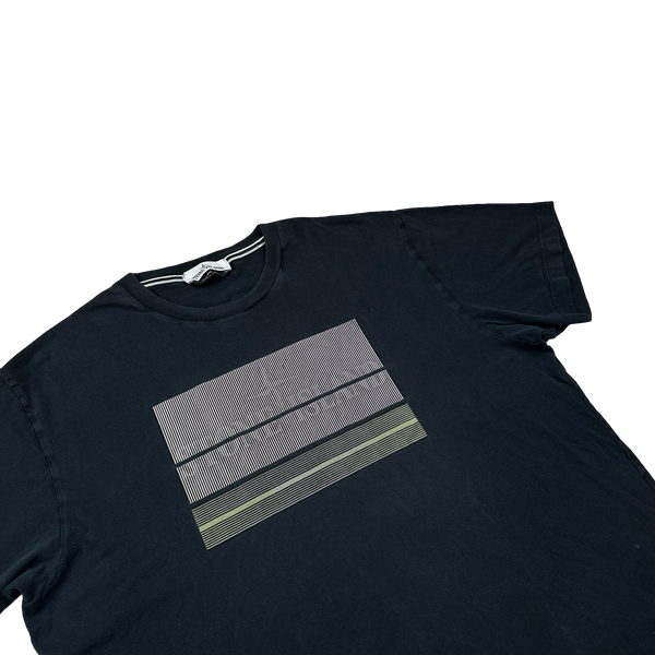 Stone Island Navy 3D Rubber Logo T Shirt - 3XL