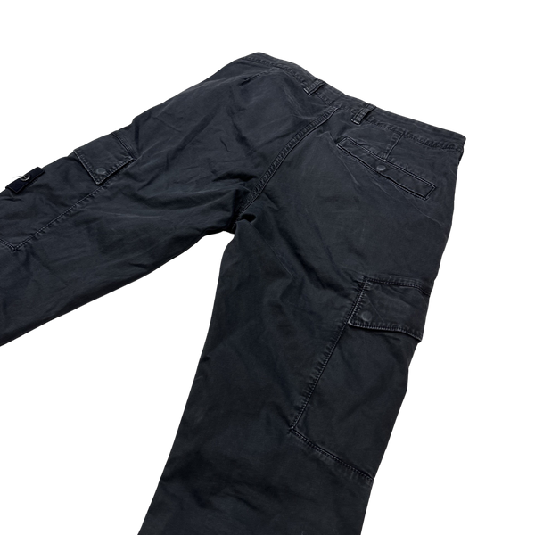 Stone Island SL Black 2022 Cargo Trousers - 29"