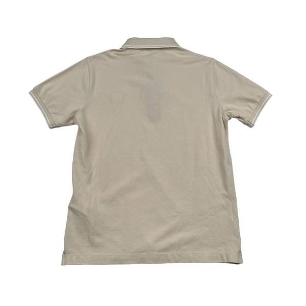 Stone Island 2025 Tan Cotton Polo Shirt - Small