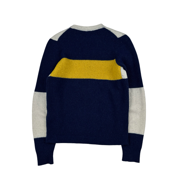 Stone Island 2018 Embroidered Knit Wool Jumper - Small