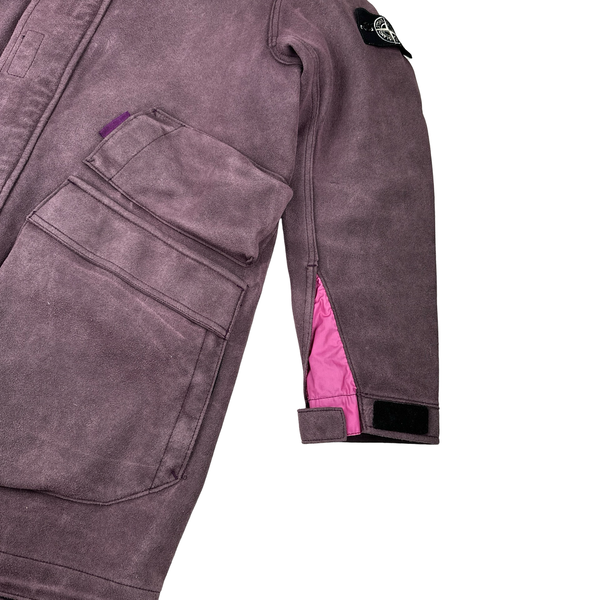 Stone Island 2018 Man Made Suede 4 In 1 Jacket - Large