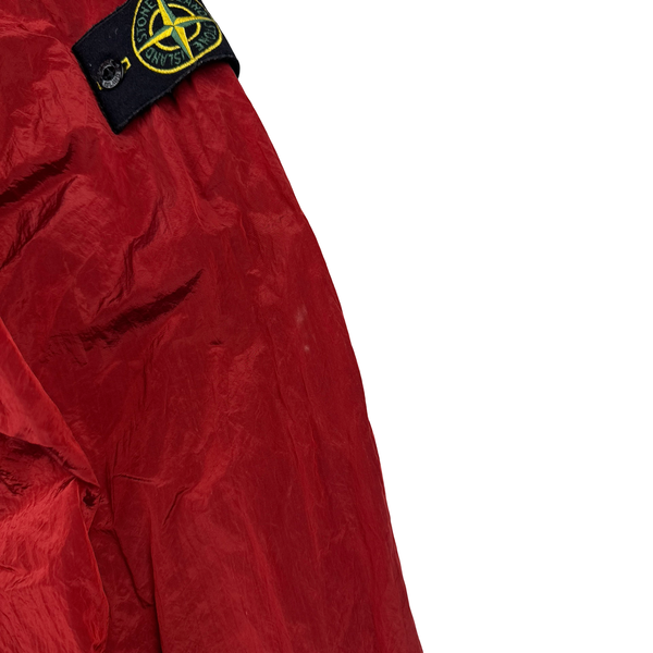 Stone Island Red Nylon Metal Shimmer Overshirt - XL