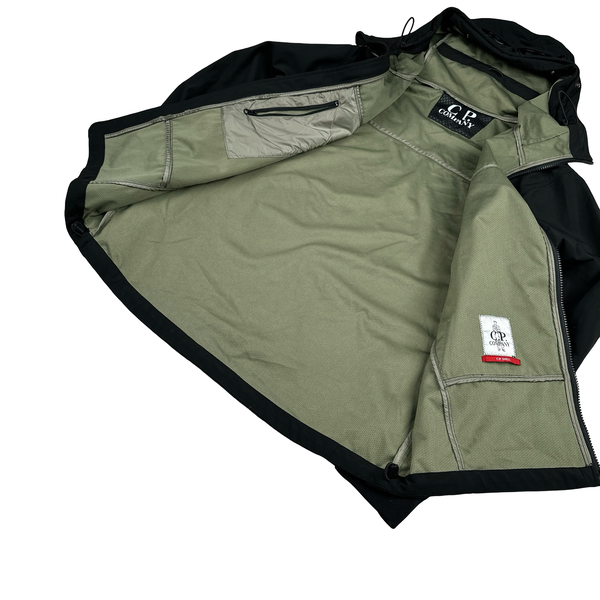 CP Company Black Soft Shell Goggle Jacket - XL
