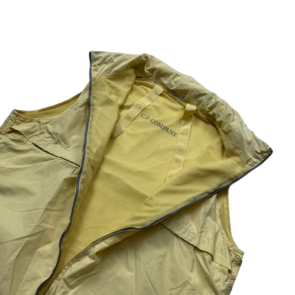 CP Company Lemon Yellow Lightweight Nylon Vest - Small