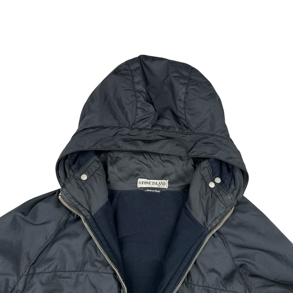 Stone  2000s ジャケット Stone Island 2000 Black Vintage Fleece Lined Nylon Jacket - Medium