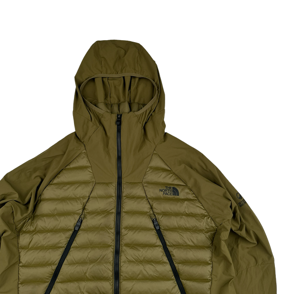 North Face Khaki Steep Series Down Filled Lightweight Jacket - Medium