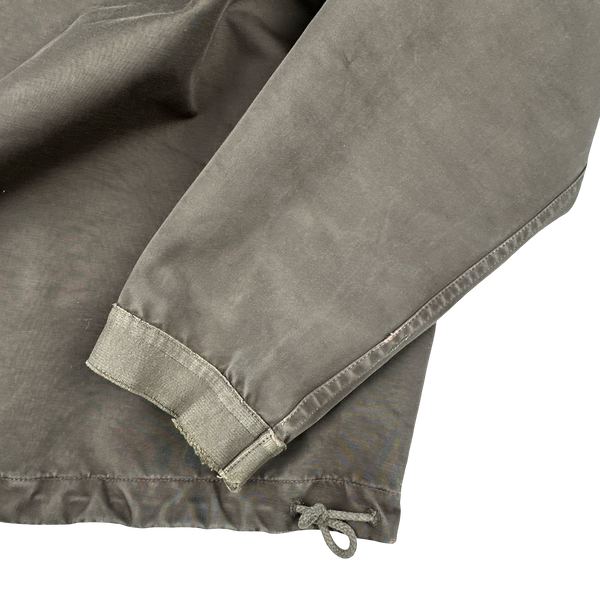 Stone Island 2006 Neon Orange Reversible Khaki Spellout Jacket - XL