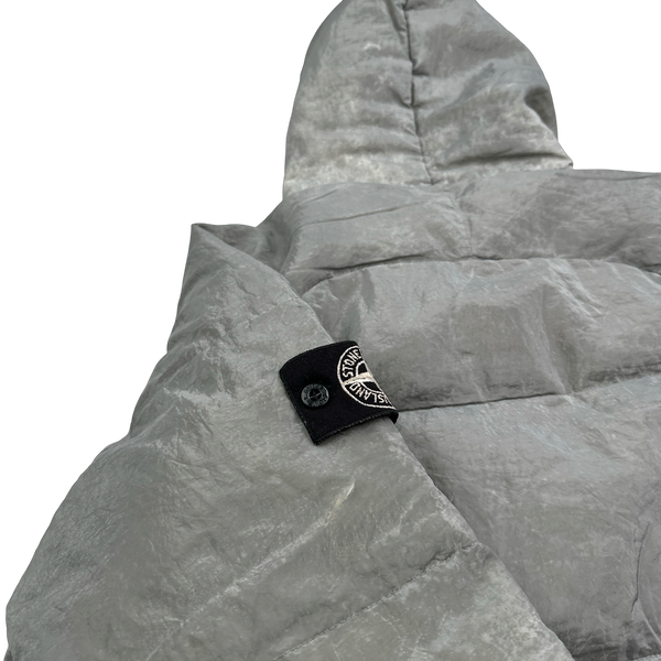 Stone Island AW2000 Hooded Silver Pure Metal Shell - Medium