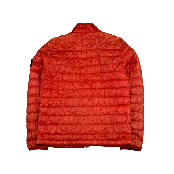 Stone Island Red Garment Dyed Puffer Jacket - Large