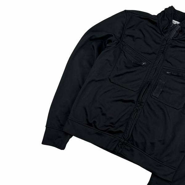 Stone Island 2006 Black Nylon Multi Pocket Track Top - Medium