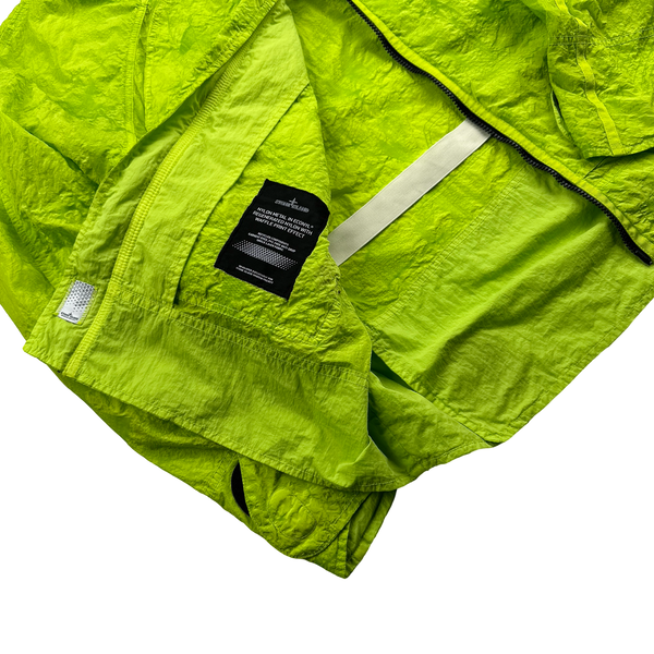 Stone Island Shadow Project 2022 Green Waffle Print Econyl Nylon Metal Jacket - Medium