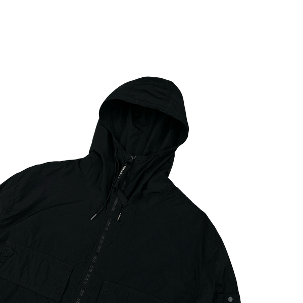 CP Company Black Pullover Cotton Smock Jacket - Small