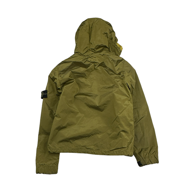 Stone Island 2005 Yellow Velvet Lined Shimmer Jacket - Large