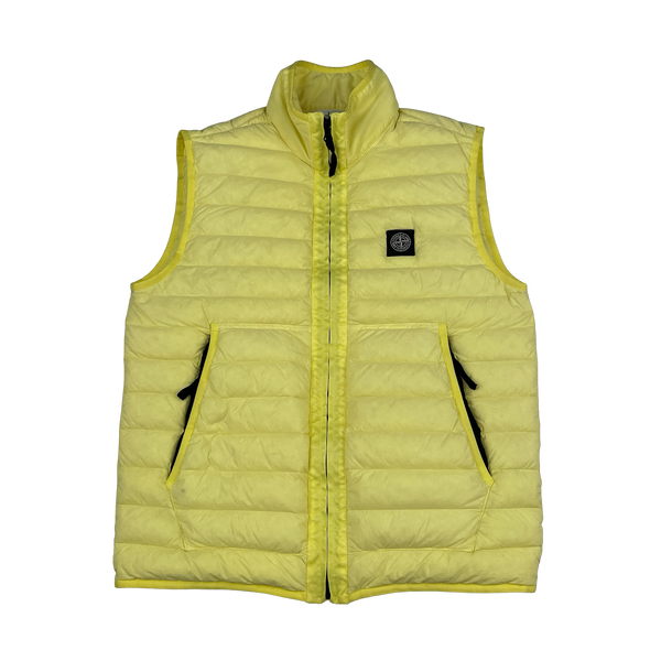 Stone Island 2020 Yellow Down Filled Gilet - Large