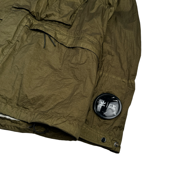 CP Company x Adidas Khaki Explorer Chrome Goggle Jacket - Medium