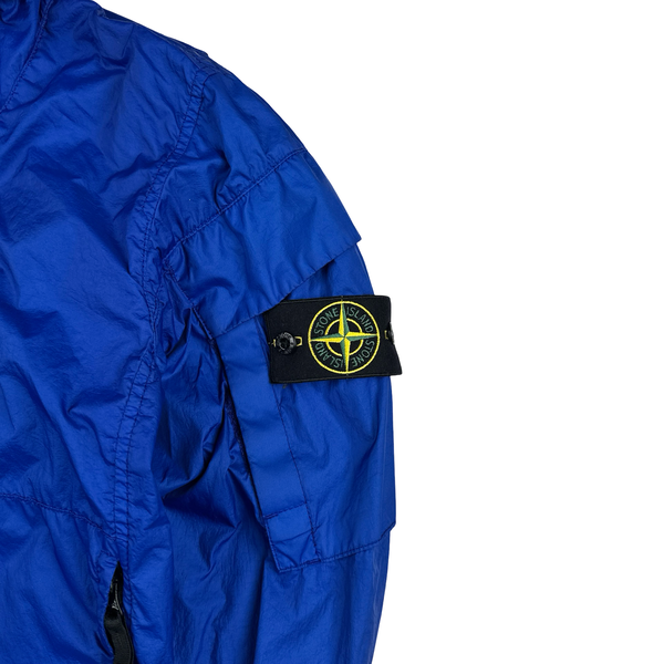 Stone Island 2021 Electric Blue Membrana TC 3L Rain Jacket - Small